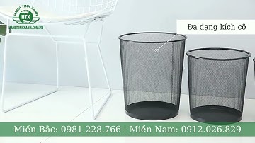 THÙNG RÁC LƯỚI TRÒN SIÊU BỀN BỈ