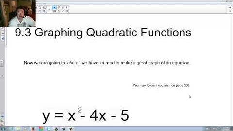 9 3 Graphing Quadratic Functions