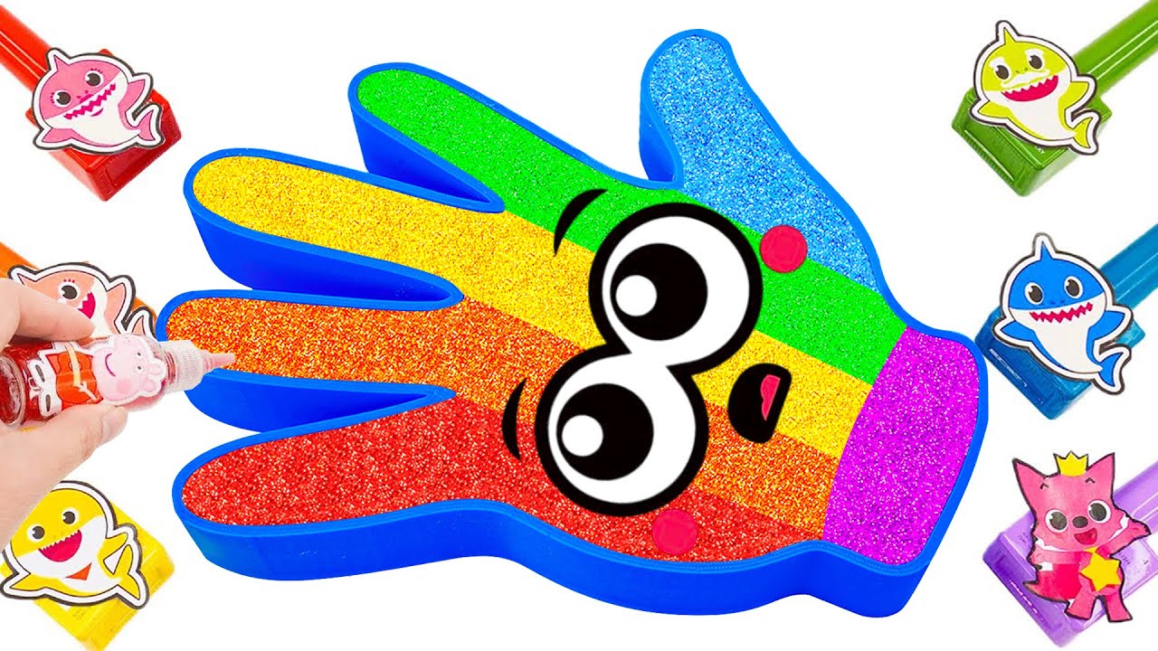 ASMR Slime Video 💖 How To Make Rainbow Hand Bathtub With Glitter Slime 🌈 Best Of Yo Yo Idea☁️🌈✨