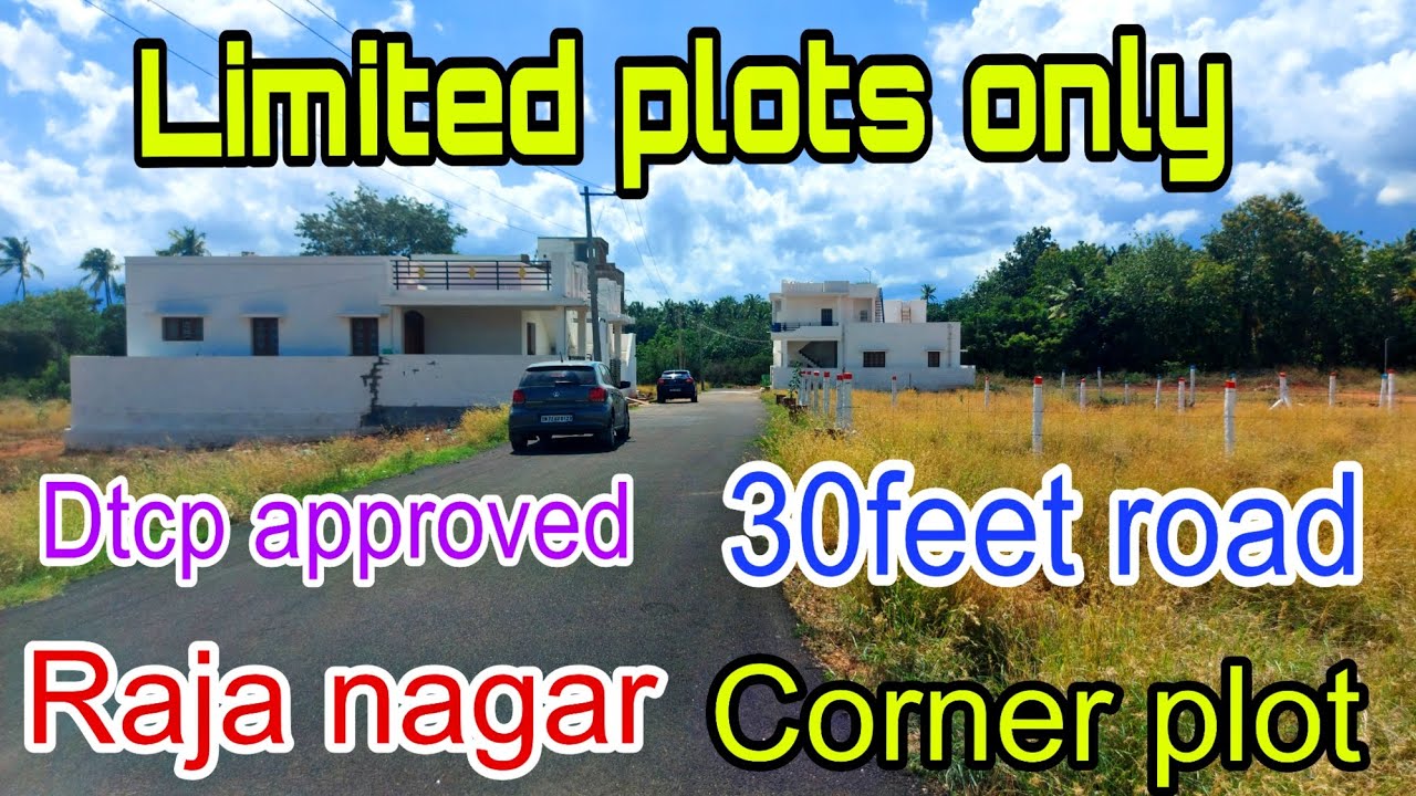 Near tenkasi dtcp approved plot for saleRaja nagar plots available in