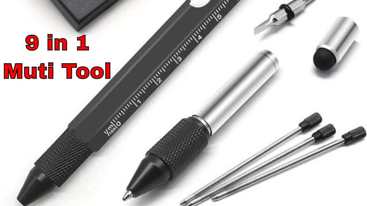 9 IN 1 Multi Tool Pen with LED quick overview 