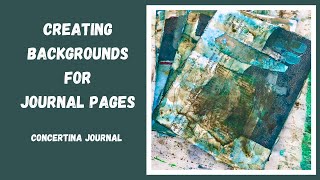 CREATING BACKGROUNDS FOR JOURNAL PAGES #mixedmedia #artjournal