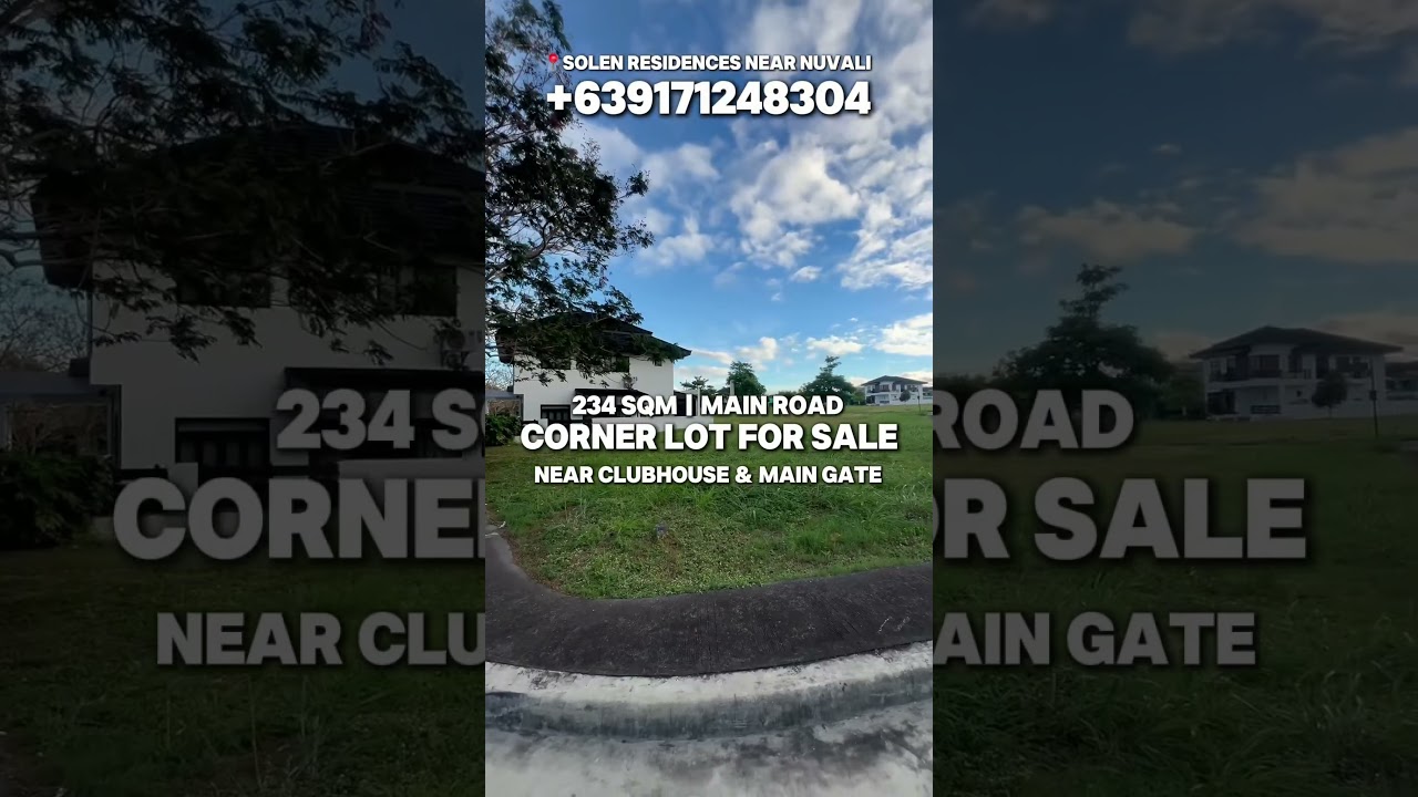 Prime Lot For SALE near nuvali. 