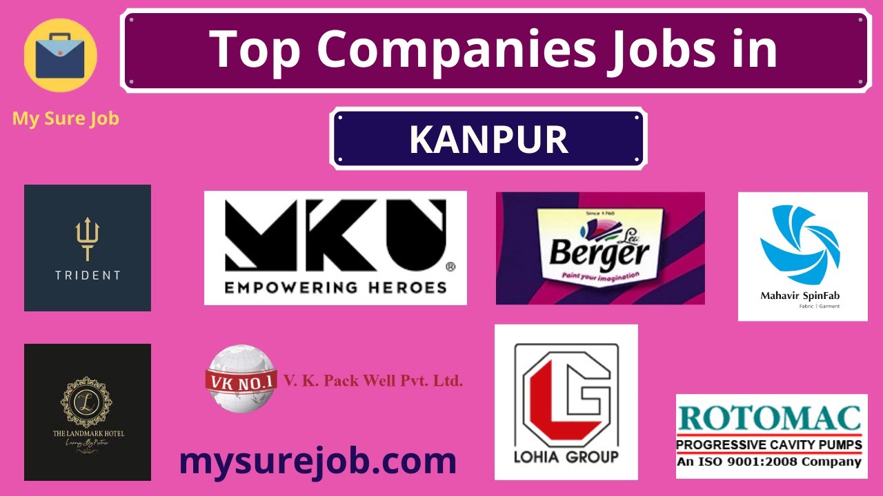 High Package Jobs in Kanpur Top Companies Jobs in Kanpur Jobs in