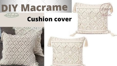 DIY Macrame Cushion | By The Top Knott |#Macramecushioncover #Macrame_In_India #MacrameWallHanging