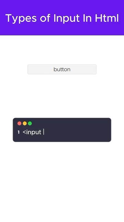 “💻 Types of Input in HTML 🖥️Explore the different types of input fields ...