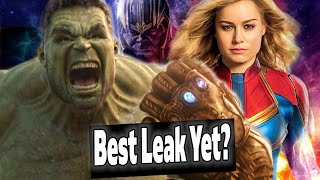 BEST AVENGERS ENDGAME LEAK YET?! Captain Marvel DEPOWERED? MCU Drama?