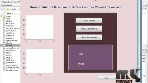 Final Year Projects | Noise Reduction Based on Partial-Reference, Dual-Tree Complex Wavelet