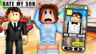 My BOSS Forced Me To DATE His CREEPY SON on ROBLOX SNAPCHAT.. (Brookhaven RP 🏡)
