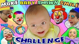 MAKE THE BABY SMILE CHALLENGE w  Cutie Pie Shawn! FUNnel V Family Fun!