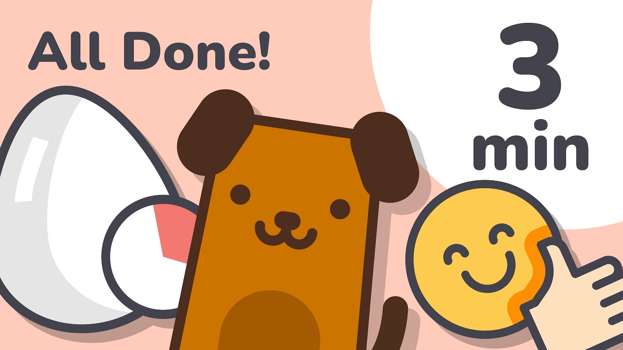 3 Minute All Done Timer for Kids (Visual Countdown) - YouTube