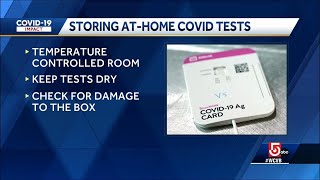 Keep at-home COVID-19 test kits at room temperature