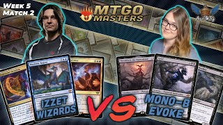 MTG Modern | Izzet Wizards vs Mono-Black Evoke | MTGO Masters | Week 5 | Match 2