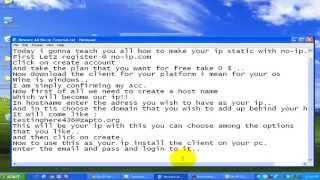 Tutorial : Make Your Ip Static From Dynamic [Source Site - no-ip.com]