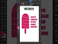 Creative Typography Ice Cream Design 🍦 | Illustrator Tutorial | Easy Text Shape Design#GraphicDesign