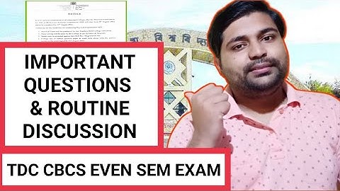 TDC Cbcs Even sem questions & exam preparation | Routine updates | Assam University | Pranoy Roy