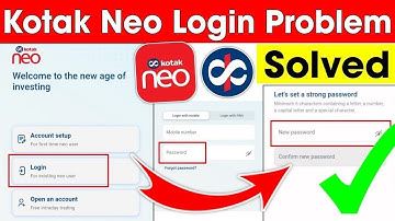 Kotak Neo Password Problem Solved | Kotak Securities Login Problem Solved | Kotak Neo |