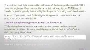 How to Remove Outer Double Quotes from an Array of Strings in JavaScript