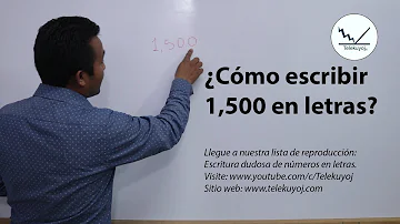 ¿Cómo se dice 1500?