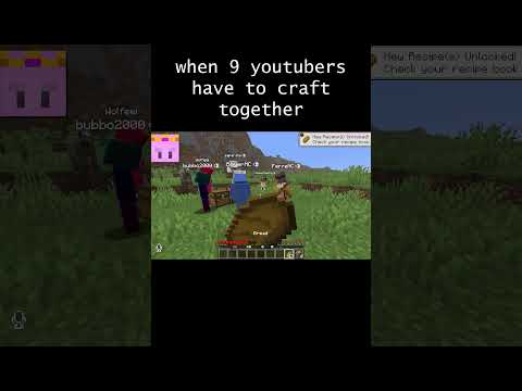 when 9 youtubers have to craft together