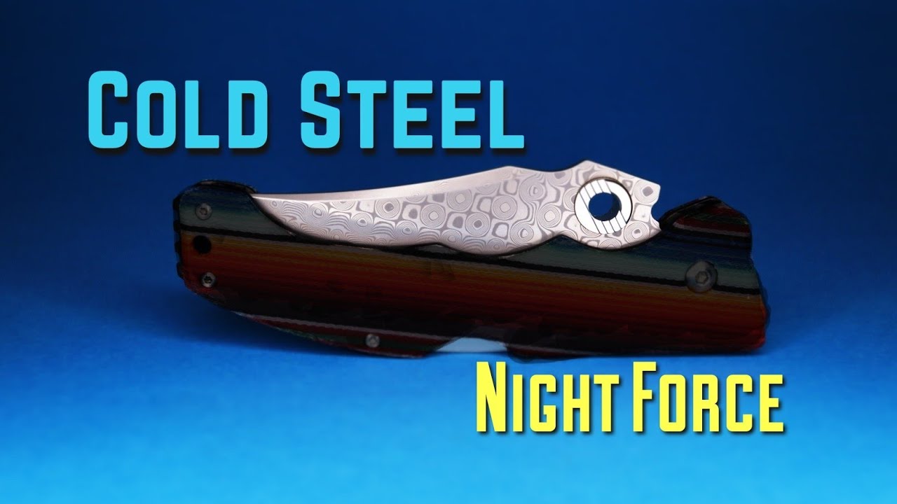 Cold Steel Night Force Pocket Knife Customized For Jimislash W/GCarta