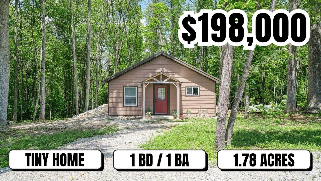 LAKE Escape! Tiny Home with Screened Porch on Acres in Tennessee