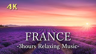 4K [Calming & Relaxing Music] The Best 4K France for Relaxation, Sleeping | Beautiful Nature video