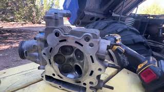 06 Yamaha Rhino 660 - Burning Oil - Top end tear down and fix