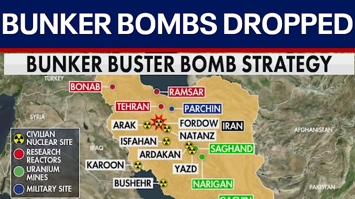 BREAKING: B2 bombers drop massive "bunker bombs" on Iran