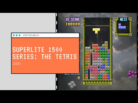SuperLite 1500 Series: The Tetris (2000) [PS1] - RetroArch with Beelte PSX HW