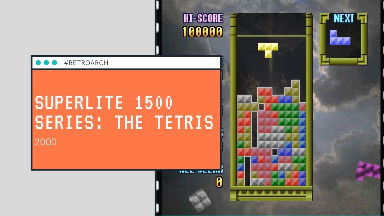 SuperLite 1500 Series: The Tetris (2000) [PS1] - RetroArch with Beelte PSX HW