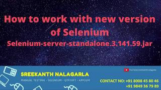 How to work with selenium Webdriver (Selenium-Server-Standalone-3.141.59.jars) Net Worth