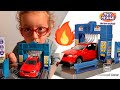 Noahs Waschanlage von Toys Place, Polizeiauto, Bagger, Feuerwehr, Hubschrauber, Traktor, Autos