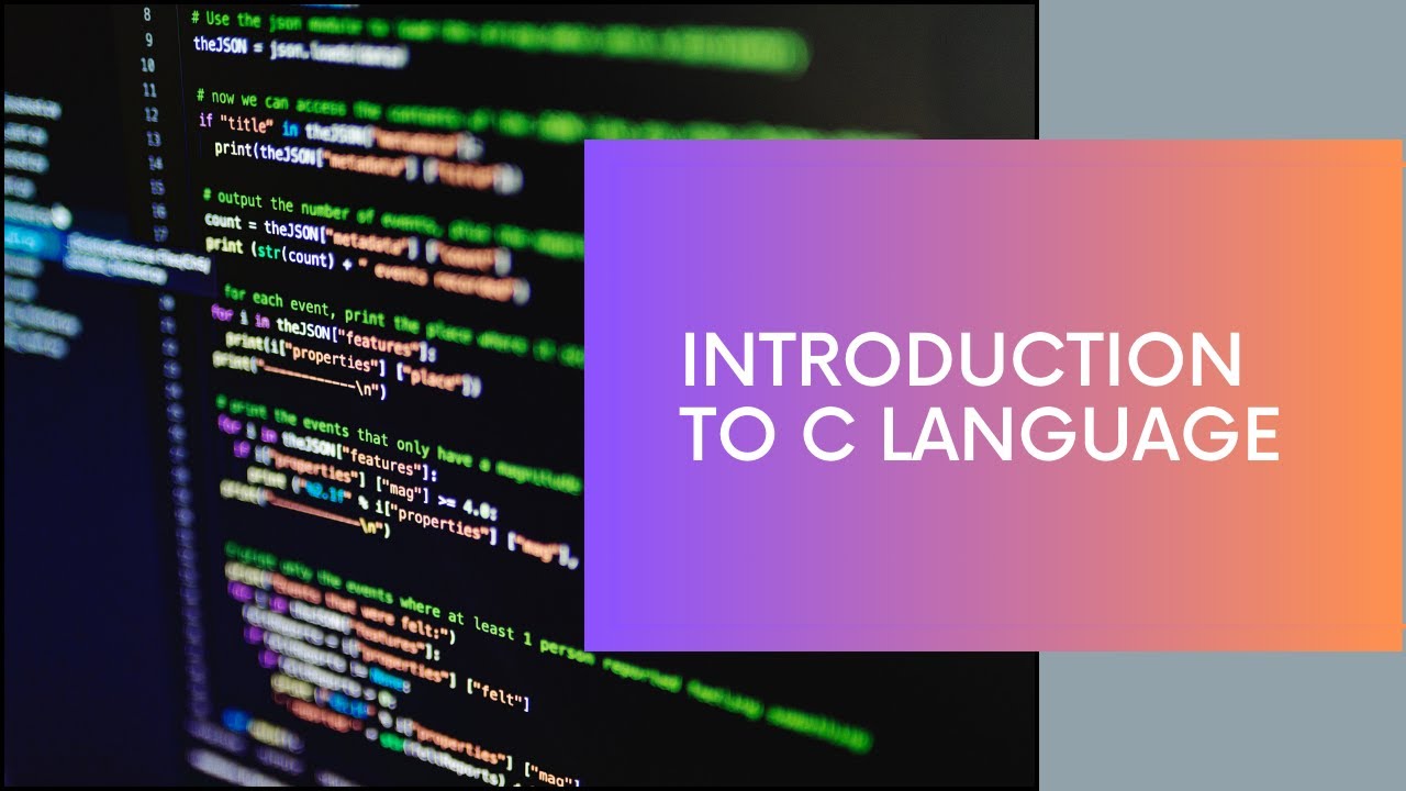 Getting Started with C Programming | C Programming for Beginners - YouTube