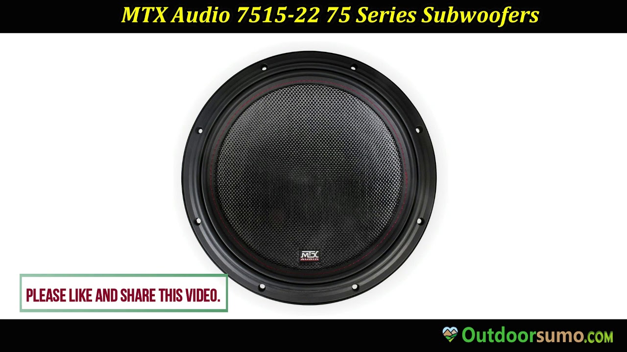 MTX Audio 7515 22 75 Series Subwoofers Reviews and Buying Guides by outdoorsumo