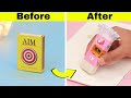 DIY 3 in 1 sharpener, brush and eraser from matchbox || Make sharpener with eraser and brush