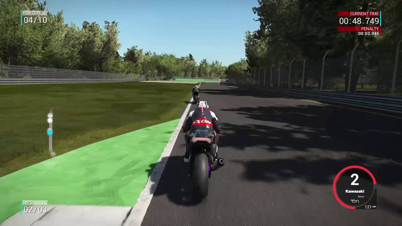 Ride 2 Monza multiplayer close race.