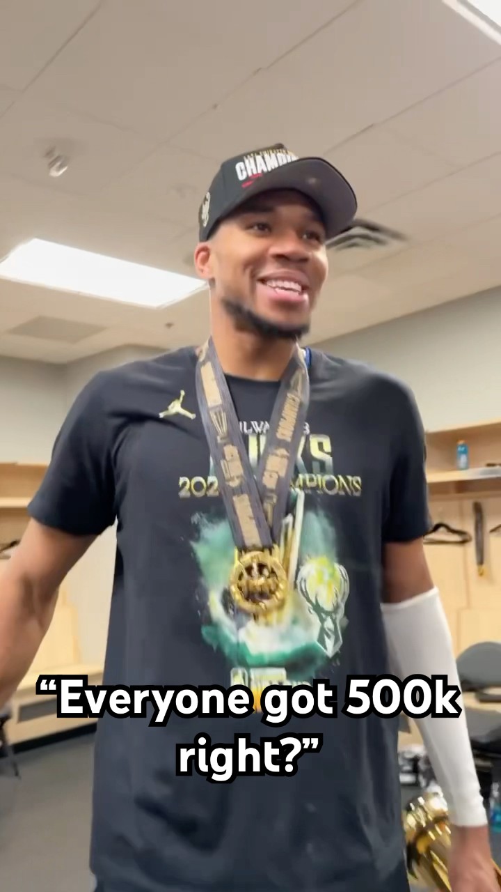 Giannis said let me hold some money ?
