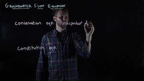 54 Groundwater flow: conservation and constitutive relationships (GEOG311-SFU-Hydrology-Jesse Hahm)