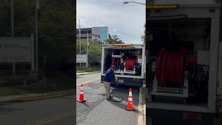 High pressure water jetting service in New Jersey #draincleaning