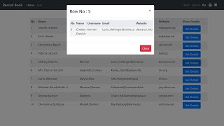 How to Show Row Data in ModelBox in ReactJS | How to show Single record in Model Box