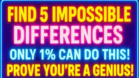 ONLY 1% FIND ALL 5 DIFFERENCES