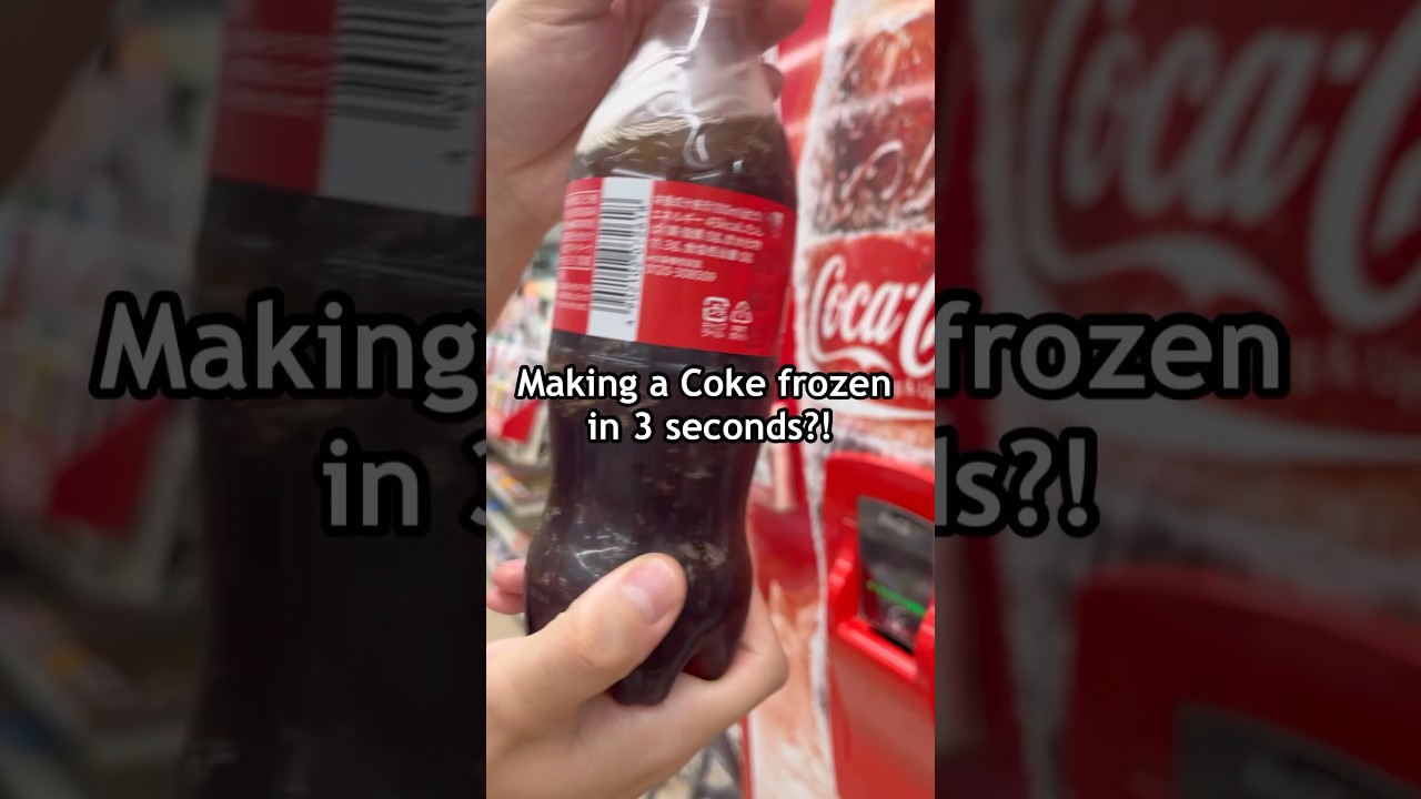 I found a machine freezing a Coke in 3 seconds in Japan 