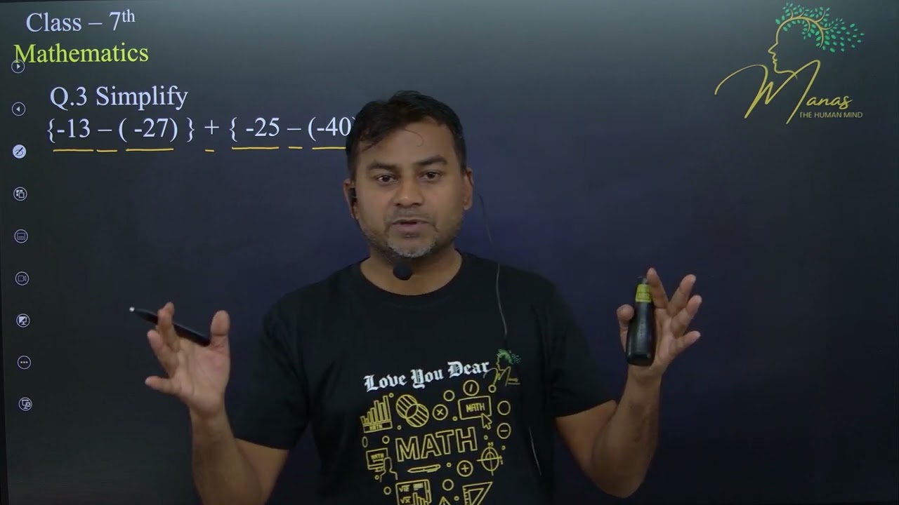 Class VII Mathematics Integer Top 10 questions Part - VI