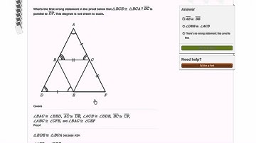 Wrong statements in proofs example 1