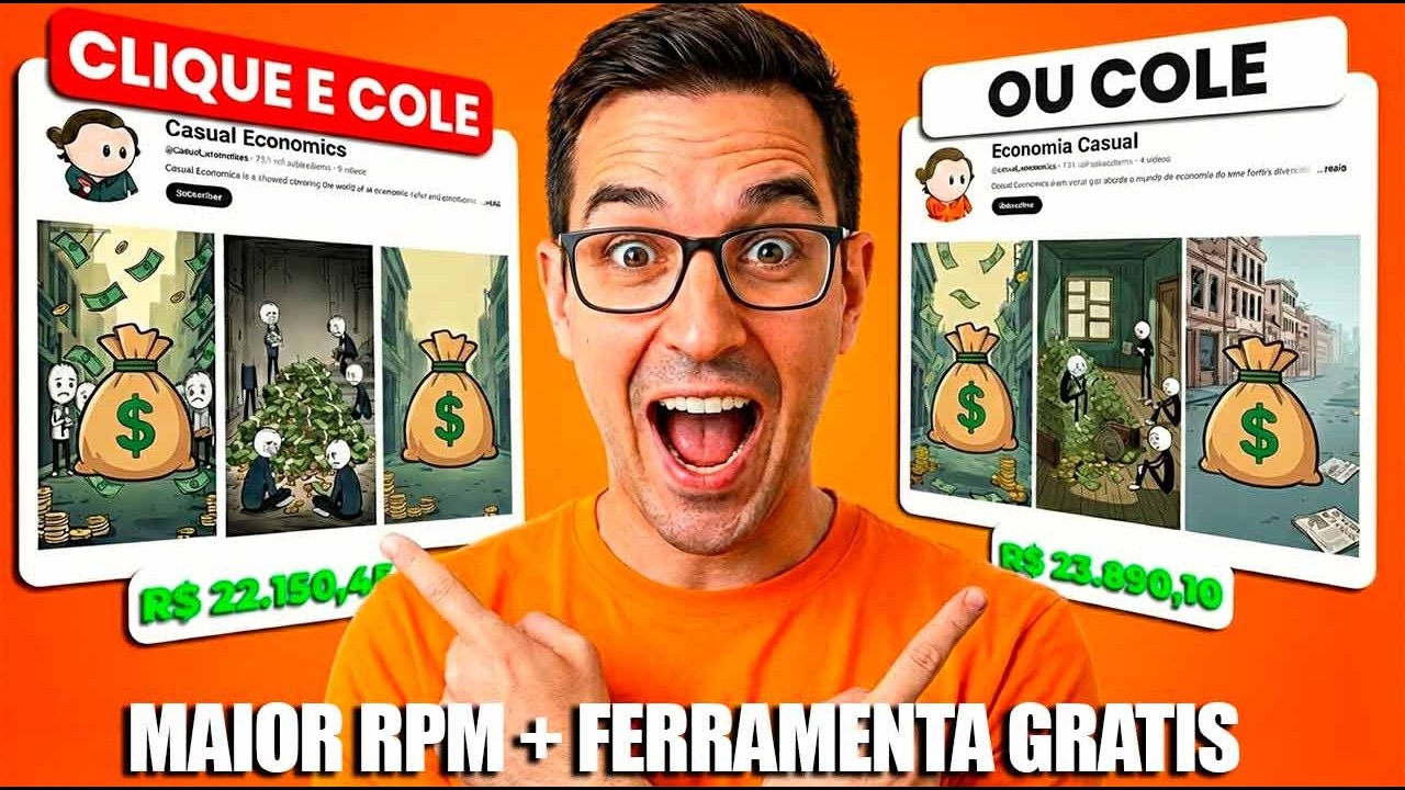 Canal DARK de maior RPM com IA, o que Mais Paga no YouTube