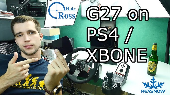 Volante G27 no PS4 - Cross Hair: Unboxing, instalando e jogando