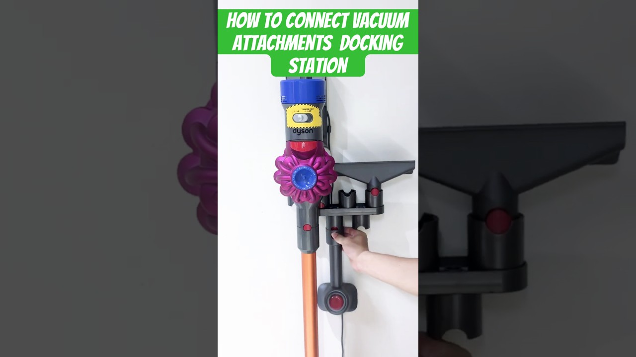 How to connect the Vacuum Attachments Docking Station for Dyson with the wall mount docking.