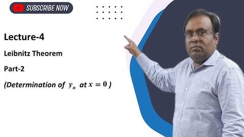 Leibnitz Theorem ( Determination of nth derivative of y at x=0 ) Part-2