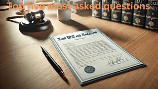 Singapore Wills And Probate Law  Top 5 Most Frequently Asked Questions About Wills In Singapore Ep3